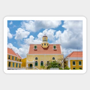 Fortkirche aka Fort Church in Fort Amsterdam Willemstad Curacao Sticker